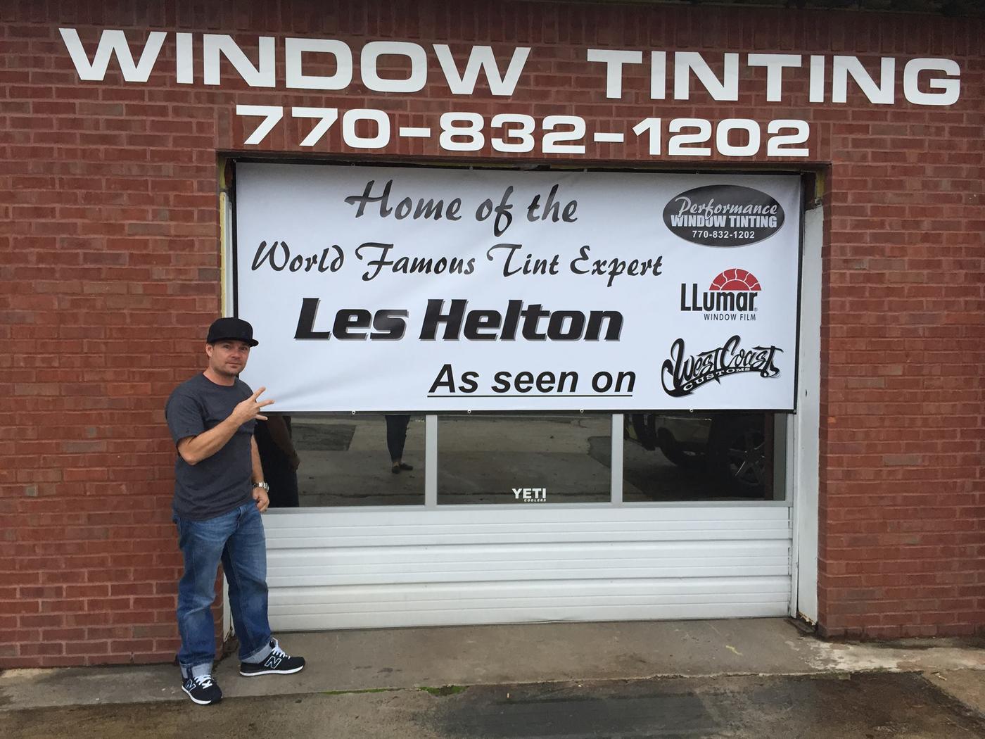 Les Helton in front of Performance Window Tinting — Carrollton, GA